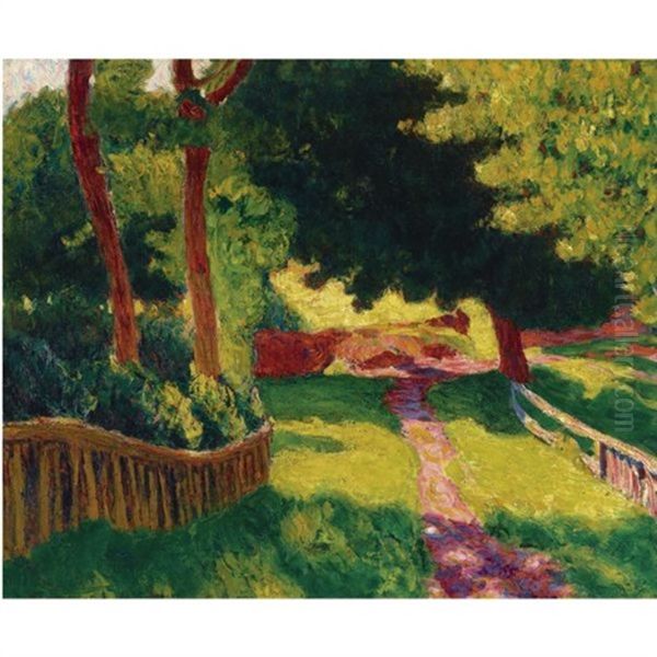 Paysage Ensoleille Oil Painting by Roderic O'Conor