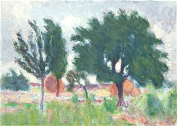 Les Arbres Verts Oil Painting by Roderic O'Conor