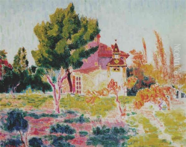 La Rose Du Ciel, Cassis Oil Painting by Roderic O'Conor