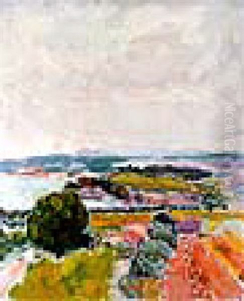 Landscape With Bay Oil Painting by Roderic O'Conor