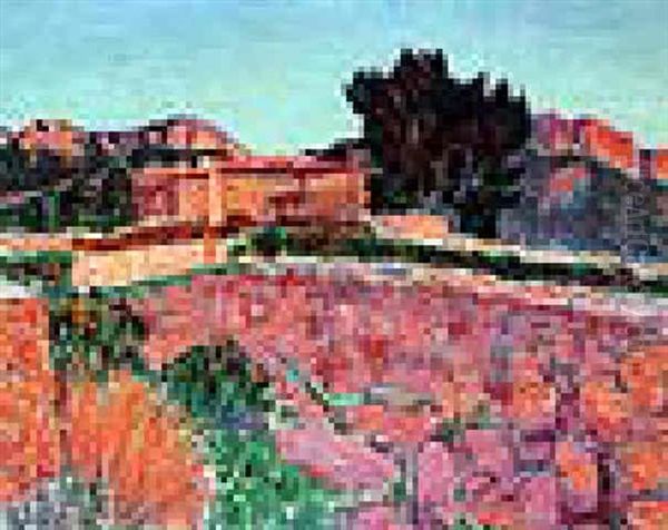 The Farm, Provence Oil Painting by Roderic O'Conor