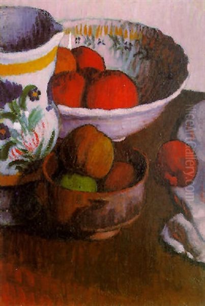 Nature Morte Aux Pommes Oil Painting by Roderic O'Conor