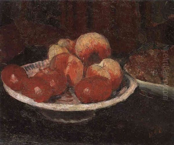 Still Life With A Compotier Of Fruit Oil Painting by Roderic O'Conor