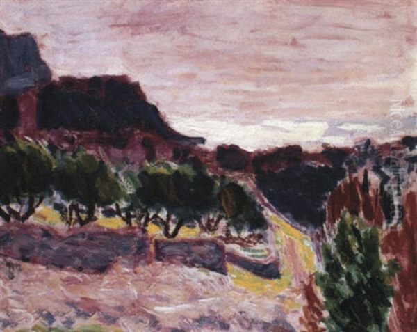 Landscape, Cote'd'azur Oil Painting by Roderic O'Conor