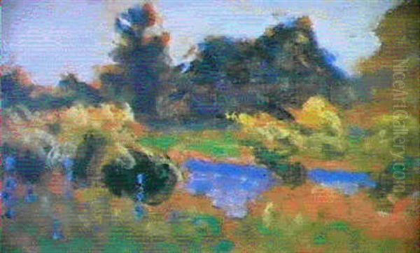 Nueil-sur-layore, Maine Et Loire Oil Painting by Roderic O'Conor