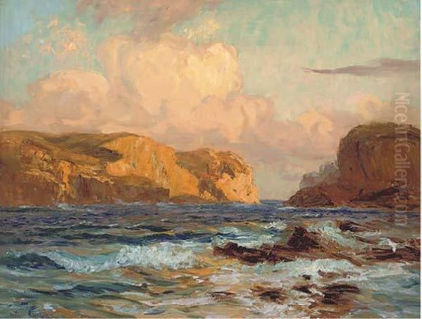 Passing The Straits Oil Painting by Arthur John Black