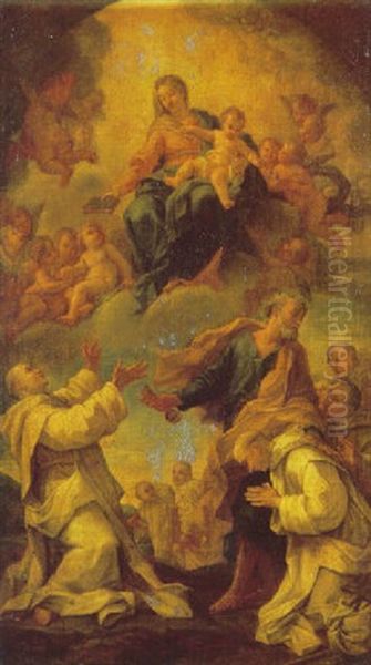 The Vision Of Saint Bruno Oil Painting by Giovanni Odazzi