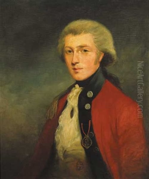 Portrait Of An Officer Of Iv King's Own Regiment Of Foot, Lancaster Oil Painting by Isabel Odell