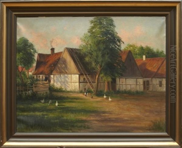 Falsterbo, Skanegard Oil Painting by Frans Wilhelm Odelmark