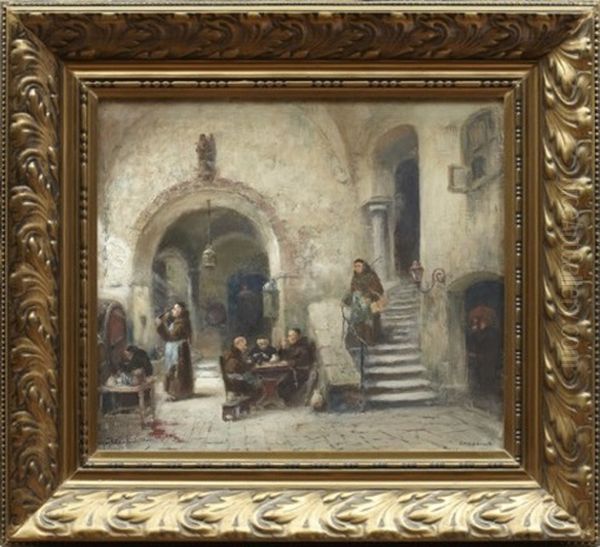 Klosterkallare Oil Painting by Frans Wilhelm Odelmark