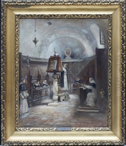 Klostret St. Claire, Assissi Oil Painting by Frans Wilhelm Odelmark