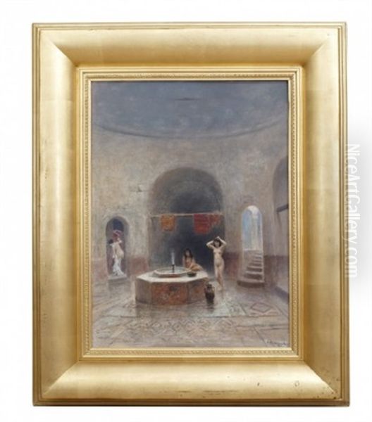 Haremsmotiv Oil Painting by Frans Wilhelm Odelmark