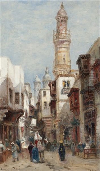 Basargata. Kairo Oil Painting by Frans Wilhelm Odelmark