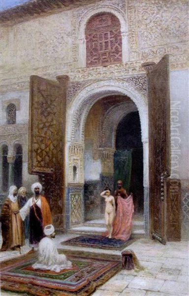 La Presentation Au Palais Oil Painting by Frans Wilhelm Odelmark