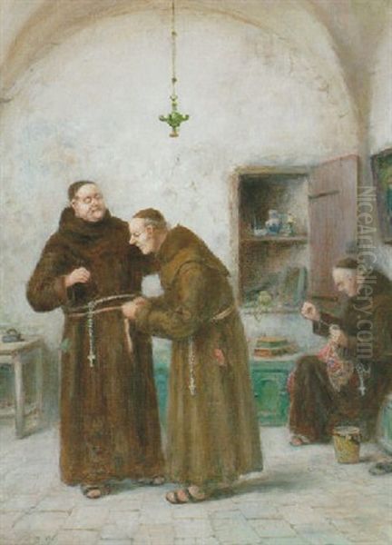 Klosterskradderiet Oil Painting by Frans Wilhelm Odelmark