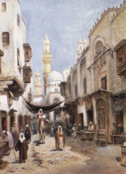 Bazargatal, Cairo Oil Painting by Frans Wilhelm Odelmark