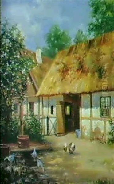 Motiv Fran Falsterbo Oil Painting by Frans Wilhelm Odelmark