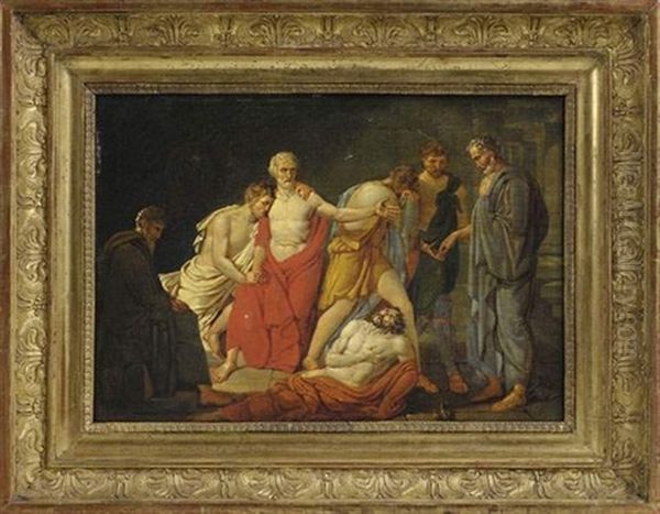 La Mort De Phocion Oil Painting by Joseph Dionysius Odevaere