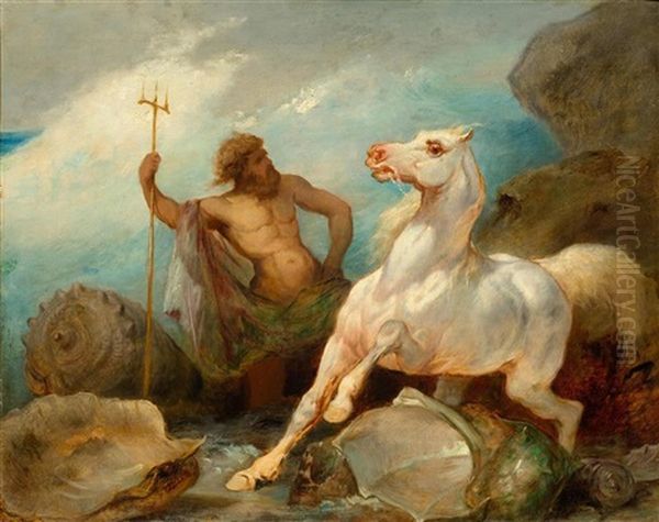 Neptune Creant Le Cheval by Edward Alexandre Odier