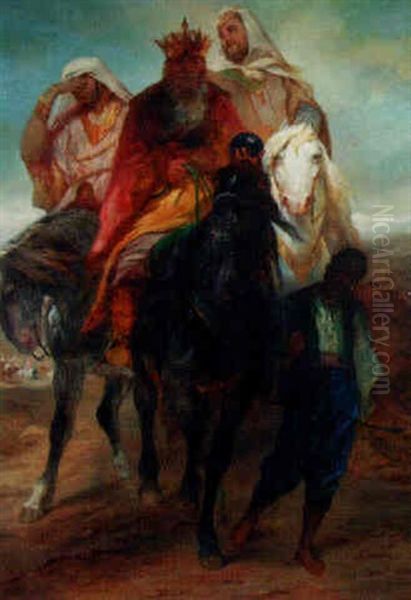 The Journey Of The Magi Oil Painting by Edward Alexandre Odier