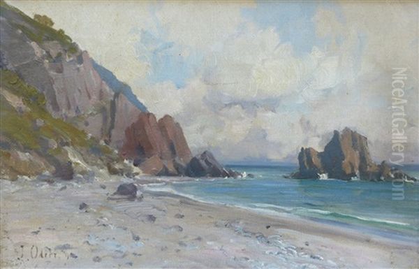 Marina Di Alassio Oil Painting by Jacques Odier