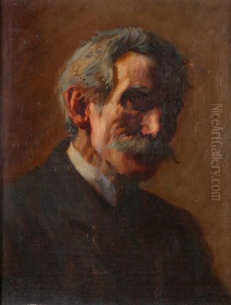 Self Portrait Oil Painting by Francis O'Donohoe