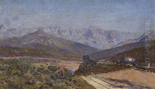 Landscape Near Swellendam Oil Painting by Frans David Oerder