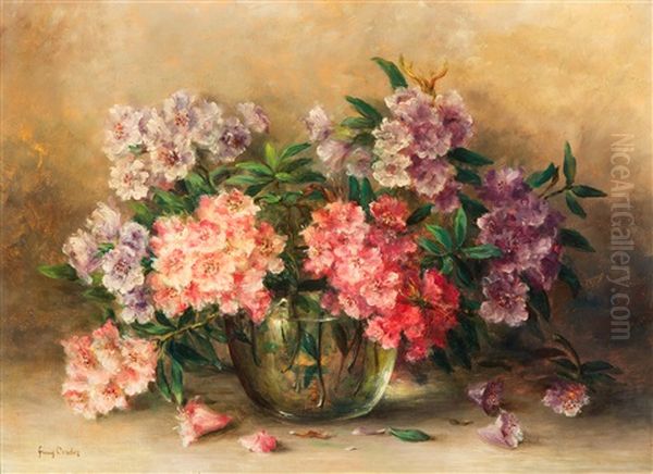 Rhododendrons Oil Painting by Frans David Oerder