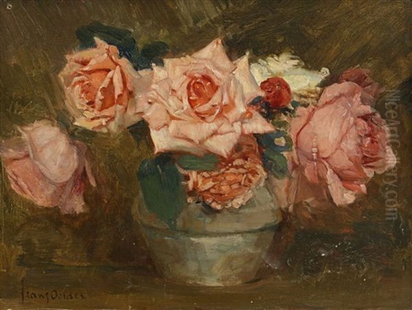 Blomsterstilleben Oil Painting by Frans David Oerder