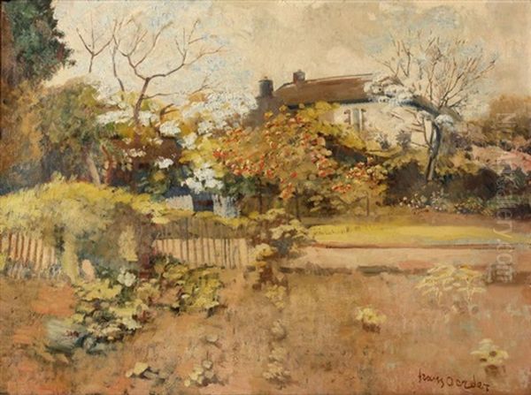 The Garden In Spring Oil Painting by Frans David Oerder