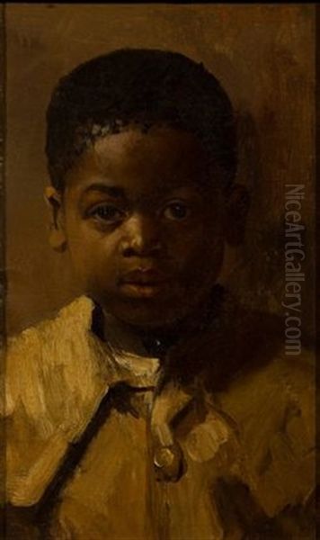 Head Of A Young Boy Oil Painting by Frans David Oerder