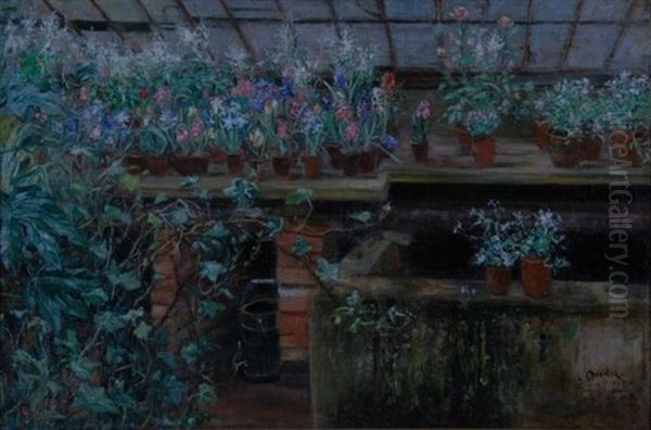 The Potting Shed Oil Painting by Frans David Oerder