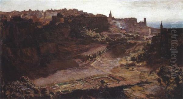 A View Of Rome Oil Painting by Frans David Oerder