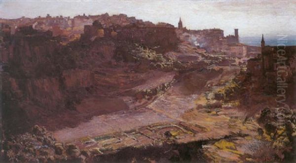 A View Of Rome Oil Painting by Frans David Oerder