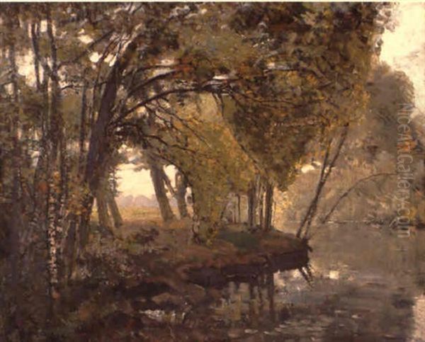 Henley-on-klip, Near Vereeniging Oil Painting by Frans David Oerder