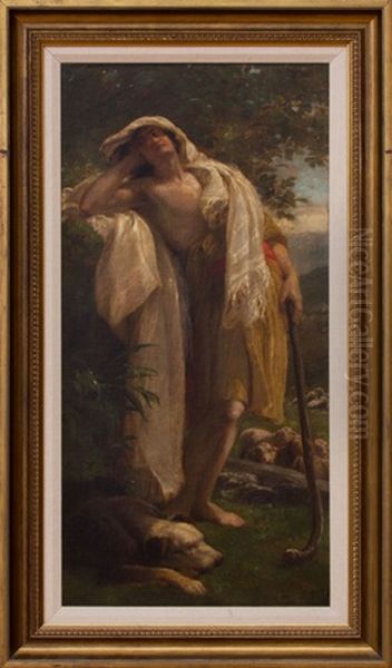 Shepherd Of Judea Oil Painting by Johannes Adam Simon Oertel