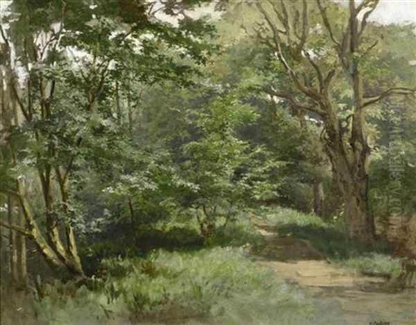 Waldlichtung Oil Painting by Marie Oesterley