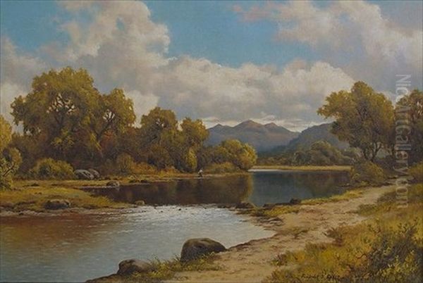 A Singing Stream Oil Painting by Frederick D. Ogden