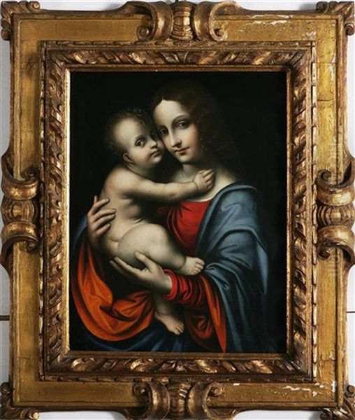 Madonna Con Bambino Oil Painting by Marco d' Oggiono