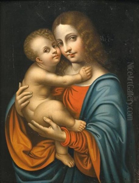 Vierge A L'enfant Oil Painting by Marco d' Oggiono