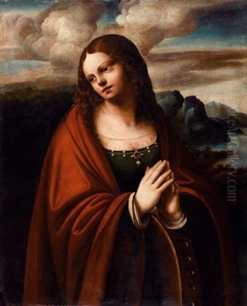 Die Heilige Katharina Oil Painting by Marco d' Oggiono