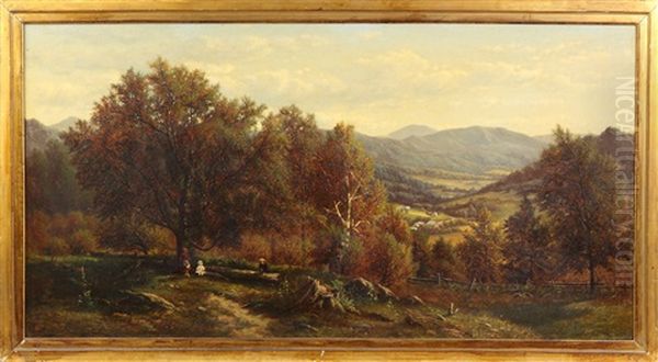 Upstate Ny Scene Oil Painting by John Clinton Ogilvie