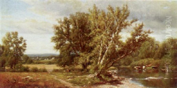 Country Landscape Oil Painting by John Clinton Ogilvie