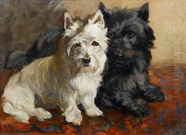 Mac And Coolie Oil Painting by Lilian L. Ogilvie