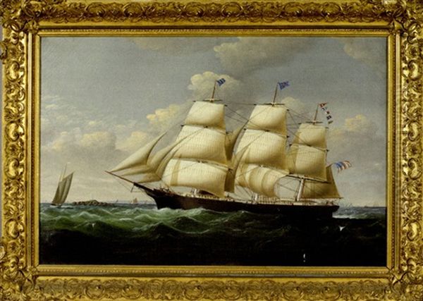 American Clipper Ship "winged Arrow" Oil Painting by Charles Ogilvy