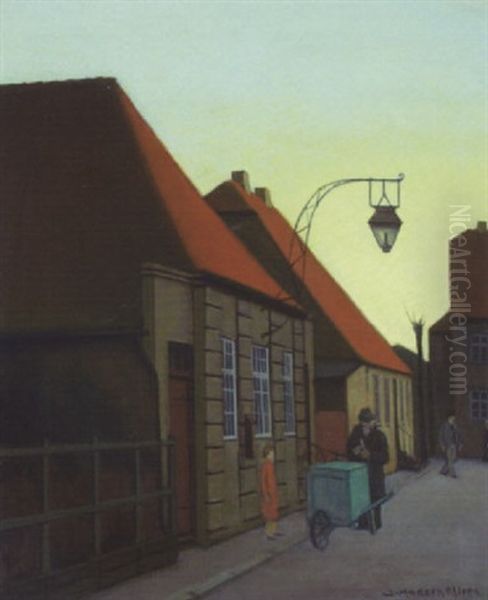 Skaersliber Ved Det Gamle Vaegterhus Oil Painting by Jeppe Madsen Ohlsen