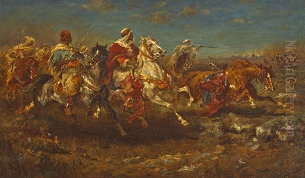 The Desert Charge Oil Painting by Aloysius C. O'Kelly