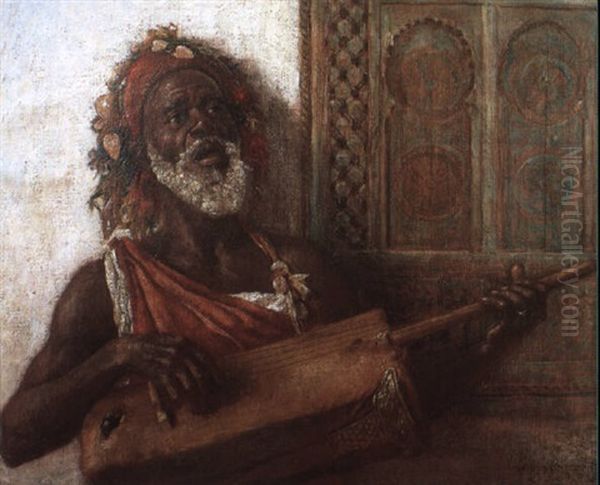 The Musician Oil Painting by Aloysius C. O'Kelly