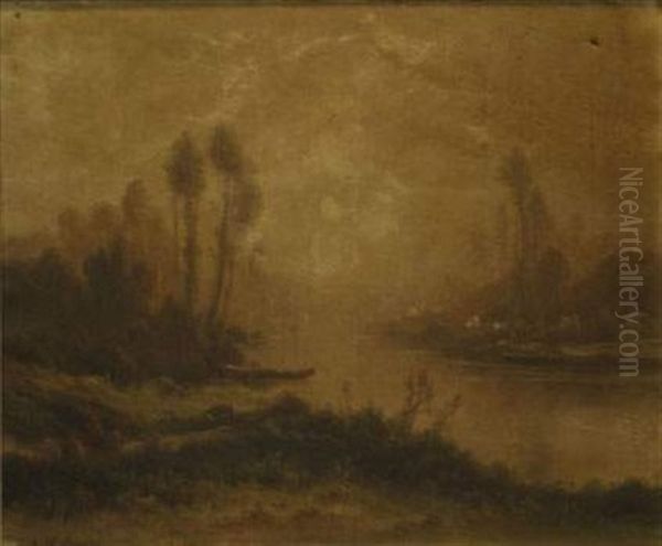 Paysage Oil Painting by Nikolai Andreievitch Okolowitch