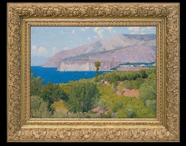 View Of Sorrento Surroundings Oil Painting by Edward Okun